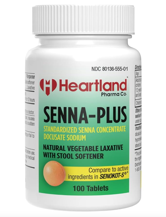 Amazon.com: Heartland Pharma Senna-Plus Natural Vegetable